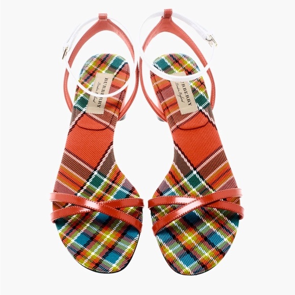 Burberry Tartan two-tone sandal - Picture 6 of 10